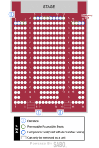Seating Chart at Sunset Playhouse